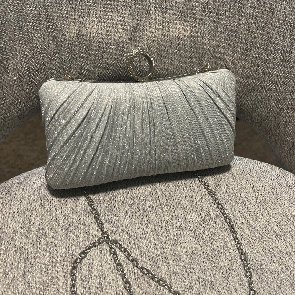 Silver Clutch Bag
